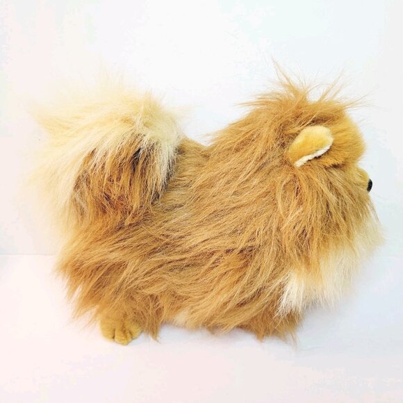 Vtg 2005 Aurora Pomeranian Puppy Dog Realistic Brown Cream Plush Stuffed Toy - Picture 4 of 7